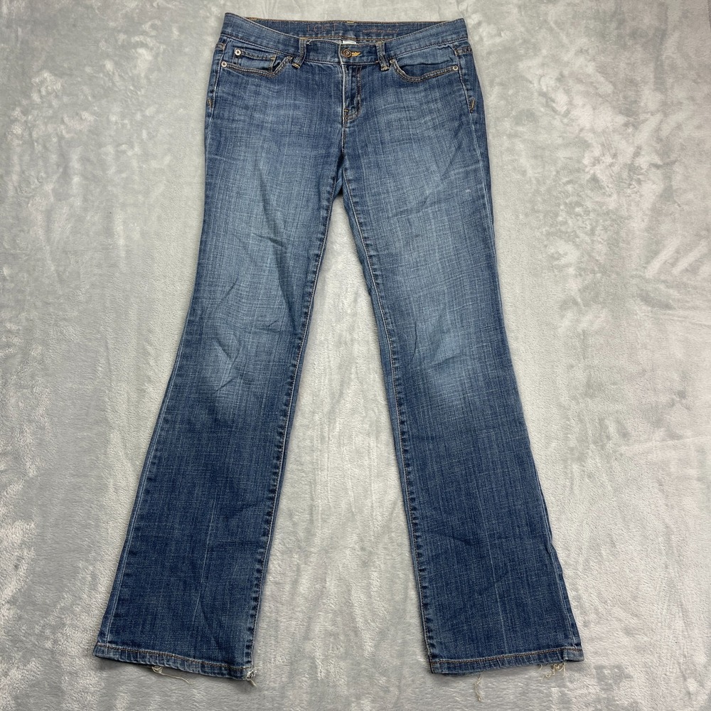 LOFT Modren Jeans Womens 31x31 Blue Denim Medium Wash Streetwear Bootcut Leg